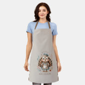 Tablier Holiday Turquie Ajouter un texte personnalisé (Porté)