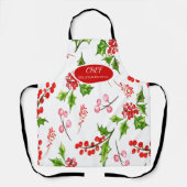 Tablier Holly Berries Succursales Holiday Apron (Recto)