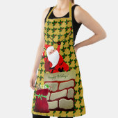 Tablier Holly Happy Holidays Père Noël Fun (Insitu)