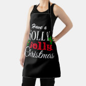 Tablier Holly Jolly Noël Black Red White Festive (Insitu)