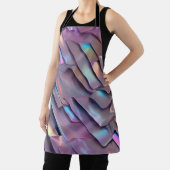 Tablier Holographie abstraite/iridescente futuriste (Insitu)