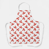 Tablier Homards rouges mignons (Recto)