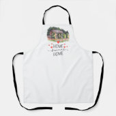 Tablier Home Sweet Home Rustic Farm Heart Floral (Recto)