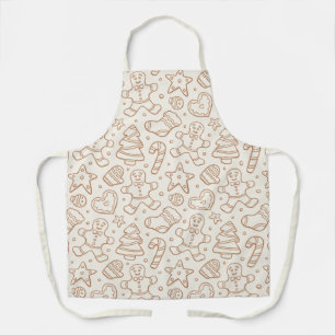Tablier Homme en pain d'épices beige Noël Bohème Neutre