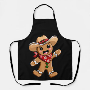 Tablier Homme en pain d'épices Chapeau de cowboy Bandana N