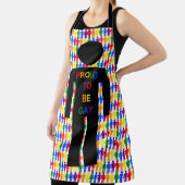 Tablier Hommes gays LGBTQ Silhouette et arc-en-ciel (Insitu)