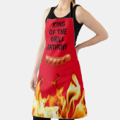 Tablier Hommes Saucisse rouge Roi du Grill Chef BBQ Apron (Insitu)