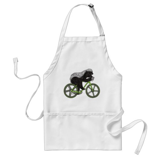 Tablier Honey Badger Cycling Funny Badass Animal Cyclist (Devant)