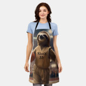 Tablier Hoops and Hangs : Le Slam Dunking Sloth, (Porté)