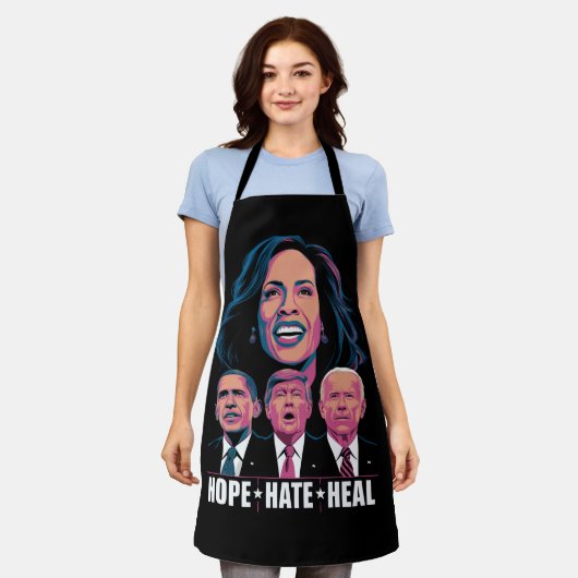 Tablier Hope Hate Heal Rise Kamala 2024 (Porté)