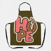 Tablier "Hope in Style – Peaceful Vibes Sticker" (Recto)