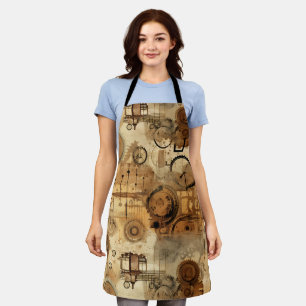 Tablier Horloge Grunge Rustique Steampunk