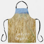 Tablier Horloge murale du carré de champ jaune (Recto)