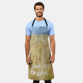 Tablier Horloge murale du carré de champ jaune (Porté)