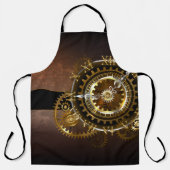 Tablier Horloge Steampunk avec des engrenages anciens (Recto)