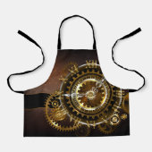 Tablier Horloge Steampunk avec des engrenages anciens (Recto)