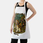 Tablier Horror Spooky Skeleton Dog Aesthetic (Insitu)