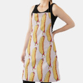 Tablier Hot Diggity Chien Fun Cheeky Retro Caractère (Insitu)