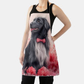 Tablier Hound afghan avec Roses - Saint Valentin (Insitu)