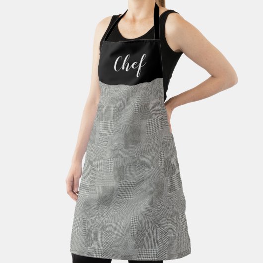 Tablier Houndstooth Chef Motif (Insitu)