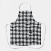 Tablier Houndstooth noir et blanc par Shirley Taylor (Recto)