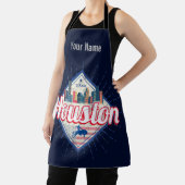 Tablier Houston Skyline Texas États-Unis Vintage USA (Insitu)