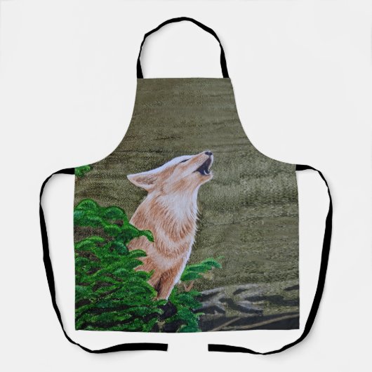 Tablier Howling Coyote (Recto)