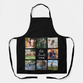 Tablier Huit meilleurs amis photo Collage noir (Recto)