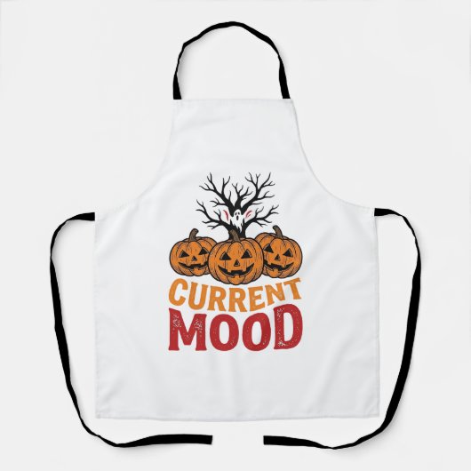 Tablier Humeur actuelle Halloween Citrouille Conception de (Recto)