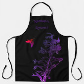 Tablier Humming Bird and Flowers, Ajouter un nom (Recto)