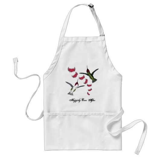 Tablier Humming Birds Grunge Hearts with Wings (Devant)