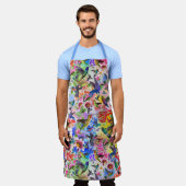 Tablier Humming Birds with Flowers Gardening (Porté)