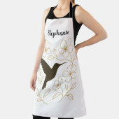 Tablier Hummingbird Flower Garden Apron (Insitu)