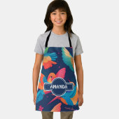 Tablier Hummingbird Pastel Colorful Motif personnalisé (Insitu)