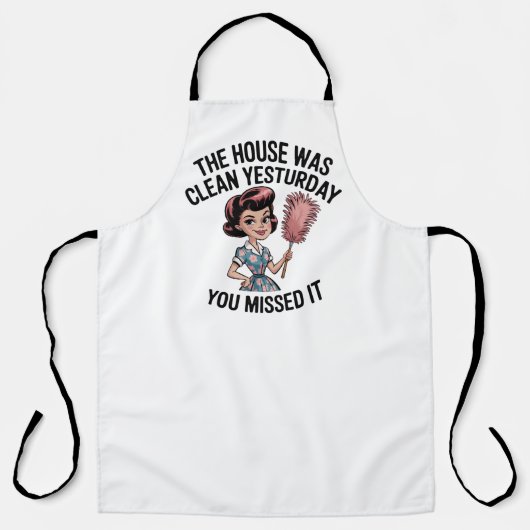 Tablier Humour de cuisine vintage (Recto)