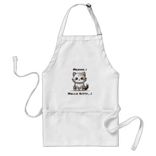 Tablier Humour drôle de Noël pour chat personnalisé 
