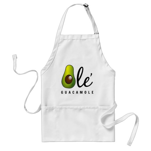 Tablier Humour Ole Guacamole Avocado (Devant)