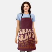 Tablier Humour Turquie Gravy Beans Et Rolls Thanksgiving (Porté)