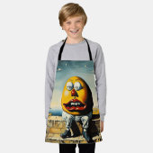 Tablier Humpty Dumpty est assis sur un mur (Porté)