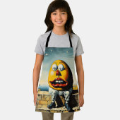 Tablier Humpty Dumpty est assis sur un mur (Insitu)