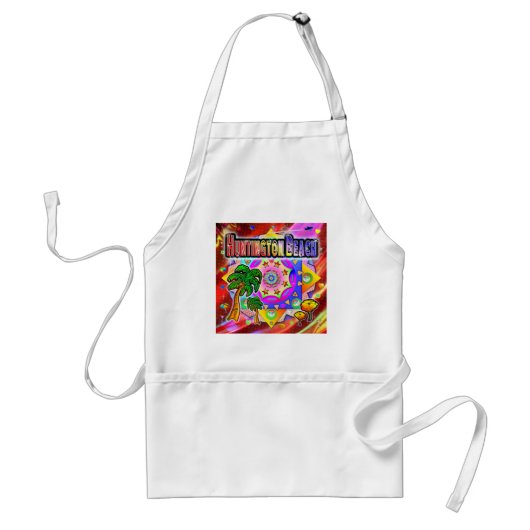 Tablier Huntington Beach Tropical Friends Apron (Devant)