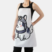 Tablier Husky Pilot Amoureux des chiens Malamute (Insitu)