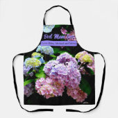 Tablier Hydrangea jardin rose bleu pourpre fleuri cadeau m (Recto)