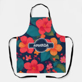Tablier Hydrangea Pastel Coloré Motif personnalisé (Recto)