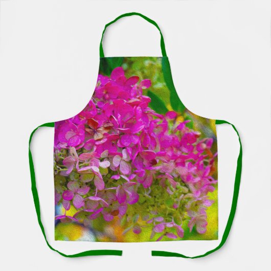 Tablier Hydrangée rose (Recto)