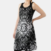 Tablier Hypnotic Abstract Black And White Modern Art (Insitu)