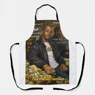 TABLIER I AM A MONEY MAGNET APRON