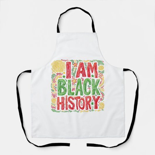 Tablier I Am Black History - Black Activisme (Recto)