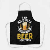 Tablier I Am Silently Judging Your Beer Selection (Recto)