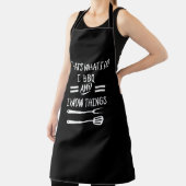 Tablier I BBQ & I Know Things Apron - Funny Chef Apron (Insitu)